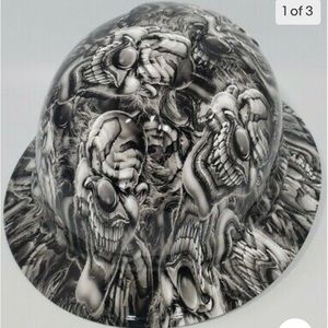 New Full Brim Hard Hat Custom Hydro Dipped THE BOSS.